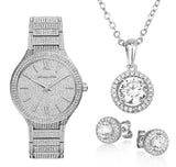 Michael Kors Kerry Crystal Pave Silver Dial Silver Steel Strap Watch For Women - MK3359 Authentic Buy Shop Now