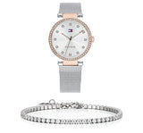 Tommy Hilfiger Lynn Quartz Silver Dial Silver Mesh Bracelet Watch For Women - 1781863 Authentic Buy Shop Now