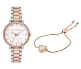 Michael Kors Pyper Quartz White Dial Two Tone Steel Strap Watch For Women - MK4667 Authentic Buy Shop Now