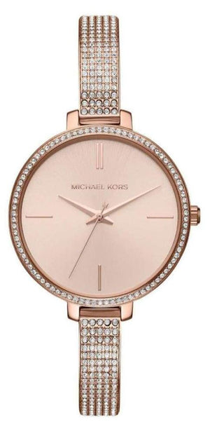 Michael Kors Jaryn Quartz Rose Gold Dial Rose Gold Steel Strap Watch For Women - MK3785 Authentic Buy Shop Now