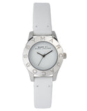 Marc Jacobs Mini Blade White Dial White Leather Strap Watch for Women - MBM1206 Authentic Buy Shop Now