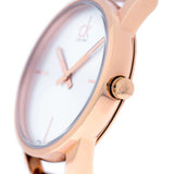 Calvin Klein Stately White Dial Rose Gold Steel Strap Watch for Women - K3G23626 Authentic Buy Shop Now