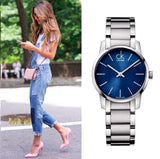 Calvin Klein City Blue Dial Silver Steel Strap Watch for Women - K2G2314N Authentic Buy Shop Now