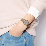Marc Jacobs Baker Grey Dial Grey Leather Strap Watch for Women - MBM1318 Authentic Buy Shop Now