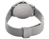 Calvin Klein Minimal Grey Dial Silver Mesh Bracelet Watch for Men - K3M211Y3 Authentic Buy Shop Now