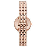Emporio Armani Rosa Quartz Mother of Pearl Black Dial Rose Gold Steel Strap Watch For Women - AR11372 Authentic Buy Shop Now