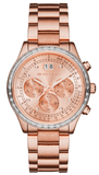 Michael Kors Brinkley Rose Gold Dial Rose Gold Steel Strap Watch for Women - MK6204 Authentic Buy Shop Now