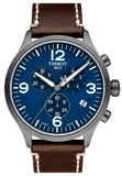 Tissot Chrono XL Blue Dial Brown Leather Strap Watch For Men - T116.617.36.047.00 Authentic Buy Shop Now