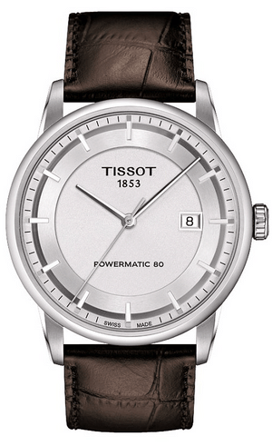 Tissot Luxury Powermatic 80 Silver Dial Brown Leather Strap Watch For Men - T086.407.16.031.00 Authentic Buy Shop Now