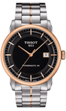 Tissot Luxury Powermatic 80 Black Dial Silver Steel Strap Watch For Men - T086.407.22.051.00 Authentic Buy Shop Now