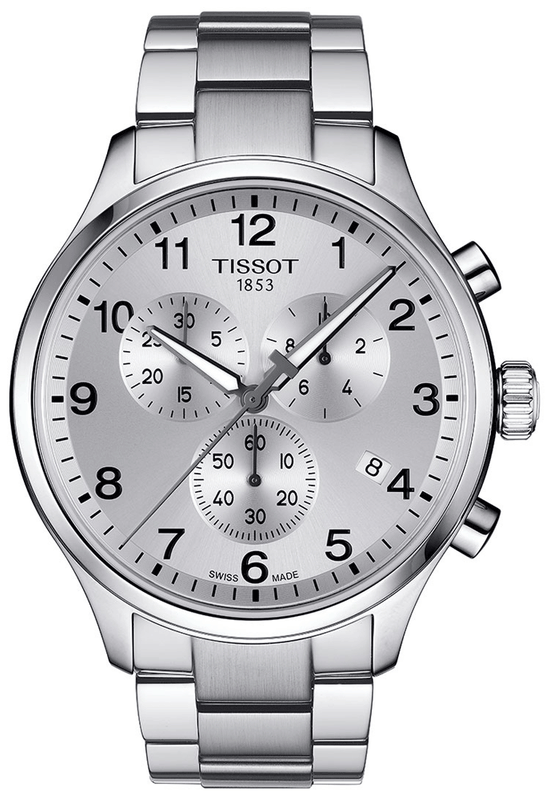 Tissot Chrono XL Classic Silver Dial Silver Steel Strap Watch For Men - T116.617.11.037.00 Authentic Buy Shop Now