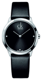 Calvin Klein Minimal Black Dial Black Leather Strap Watch for Men - K3M221CS Authentic Buy Shop Now