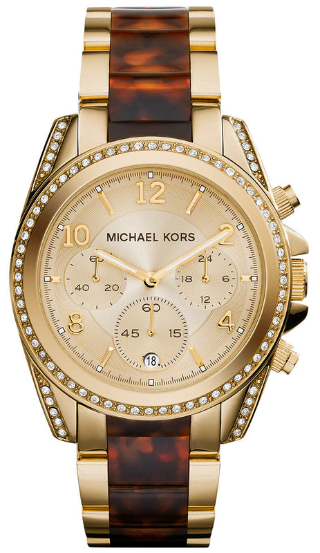 Michael Kors Blair Gold Dial Two Tone Steel Strap Watch for Women - MK6094 Authentic Buy Shop Now