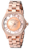 Marc Jacobs Henry Transparent Rose Gold Dial Rose Gold Steel Strap Watch for Women - MBM3339 Authentic Buy Shop Now