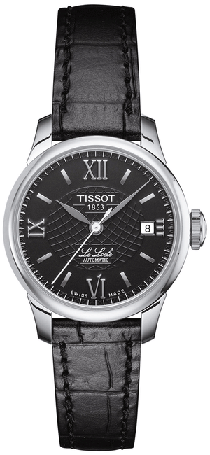 Tissot Le Locle Automatic Lady Black Dial Black Leather Strap Watch for Women - T41.1.123.57 Authentic Buy Shop Now
