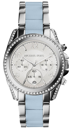 Michael Kors Blair Silver Dial Two Tone Steel Strap Watch for Women - MK6137 Authentic Buy Shop Now