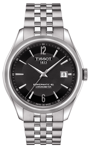 Tissot Ballade Powermatic 80 Cosc Black Dial Silver Steel Strap Watch For Men - T108.408.11.057.00 Authentic Buy Shop Now