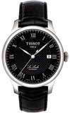 Tissot T Classic Le Locle Automatic Black Dial Black Leather Strap Watch For Men - T41.1.423.53 Authentic Buy Shop Now