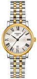 Tissot T Classic Carson Lady Premium Silver Dial Two Tone Steel Strap Watch For Women - T122.210.22.033.00 Authentic Buy Shop Now