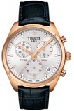 Tissot T Classic PR 100 Chronograph Silver Dial Black Leather Strap Watch for Men - T101.417.36.031.00 Authentic Buy Shop Now