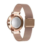 Daniel Wellington Petite Melrose Black Dial Rose Gold Mesh Strap Watch For Women - DW00100303 Authentic Buy Shop Now