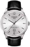 Tissot Chemin Des Tourelles Powermatic 80 Silver Dial Black Leather Strap Watch For Men - T099.407.16.037.00 Authentic Buy Shop Now