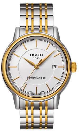 Tissot T Classic Carson Automatic White Dial Two Tone Steel Strap Watch for Men - T085.407.22.011.00 Authentic Buy Shop Now