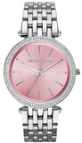 Michael Kors Darci Crystal Pink Dial Silver Stainless Steel Strap Watch for Women - MK3352 Authentic Buy Shop Now