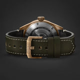 Tag Heuer Autavia Calibre 5 Automatic Olive Green Dial Green Leather Strap Watch for Men - WBE5190.FC8268 Authentic Buy Shop Now