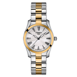 Tissot T Wave Lady White Mother of Pearl Dial Two Tone Steel Strap Watch For Women - T112. 210. 22. 113. 00 Authentic Buy Shop Now