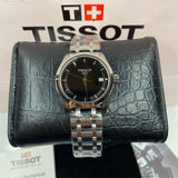 Tissot T Trend Couturier Lady Black Dial Silver Steel Strap Watch For Women - T035.210.11.051.00 Authentic Buy Shop Now