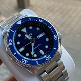 Seiko 5 Sports Automatic Analog Blue Dial Silver Steel Strap Watch For Men - SRPD51K1 Authentic Buy Shop Now