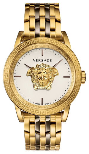 Versace Palazzo Empire White Dial Two Tone Steel Strap Watch for Men - VERD00418 Authentic Buy Shop Now