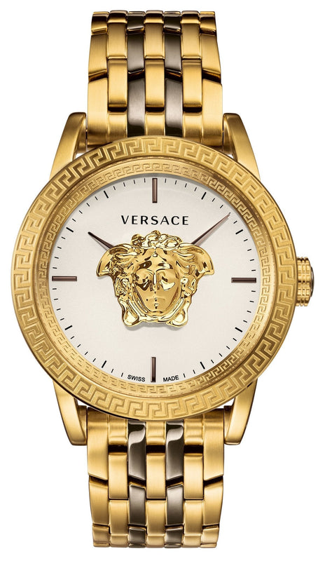 Versace Palazzo Empire White Dial Two Tone Steel Strap Watch for Men - VERD00418 Authentic Buy Shop Now