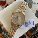 Michael Kors Lauryn Crystals Gold Dial Gold Steel Strap Watch For Women - MK3930 Authentic Buy Shop Now