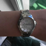 Guess Mist Quartz Silver Dial Silver Steel Strap Watch For Women - W0443L1 Authentic Buy Shop Now
