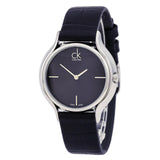 Calvin Klein Skirt Black Dial Black Leather Strap Watch for Women - K2U231C1 Authentic Buy Shop Now