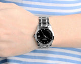 Tissot T Trend Couturier Lady Black Dial Silver Steel Strap Watch For Women - T035.210.11.051.00 Authentic Buy Shop Now