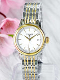 Tissot Carson Steel Lady White Dial Quartz Watch For Women - T085.210.22.011.00 Authentic Buy Shop Now