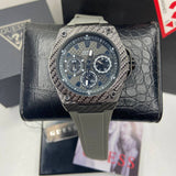 Guess Legacy Grey Dial Grey Silicone Strap Watch For Men - W1048G1 Authentic Buy Shop Now
