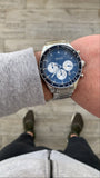 Hugo Boss Chronograph Blue Dial Silver Steel Strap Watch for Men - 1513630 Authentic Buy Shop Now