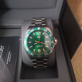 Tag Heuer Formula 1 Quartz Green Dial Silver Steel Strap Watch for Men - WAZ1017.BA0842 Authentic Buy Shop Now