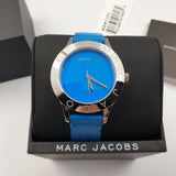 Marc Jacobs Blade Blue Dial Blue Leather Strap Watch for Women - MBM1202 Authentic Buy Shop Now