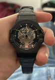 Maserati Potenza Skeleton Limited Edition Black Dial Black Leather Strap Watch For Men - R8821108027 Authentic Buy Shop Now