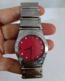 Marc Jacobs Classic Red Dial Silver Steel Strap Watch for Women - MBM3031 Authentic Buy Shop Now