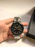 Hugo Boss Allure Chronograph Black Dial Silver Steel Strap Watch for Men - 1513922 Authentic Buy Shop Now