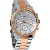 Guess Mini Spectrum Quartz Silver Dial Two Tone Steel Strap Watch For Women - W0122L1 Authentic Buy Shop Now