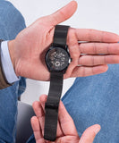 Guess Analog Multifunction Black Dial Black Mesh Bracelet Watch for Men - GW0368G3 Authentic Buy Shop Now