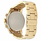 Guess Sunrise Chronograph Gold Dial Gold Steel Strap Watch For Women - W0330L1 Authentic Buy Shop Now
