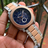 Fossil Machine Blue Dial Two Tone Steel Strap Watch for Men - FS5037 Authentic Buy Shop Now